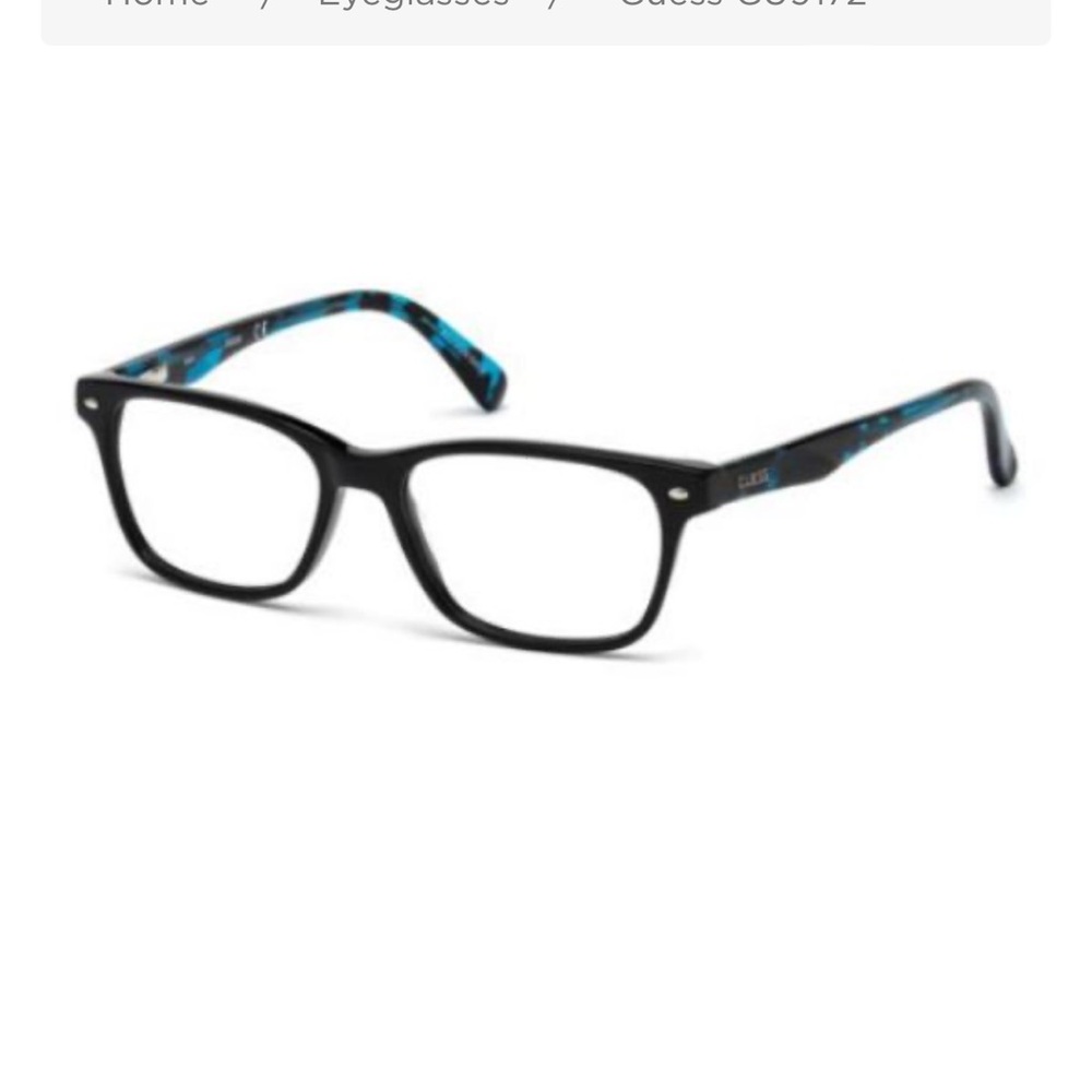 Guess eyeglasses for a child. Black and blue